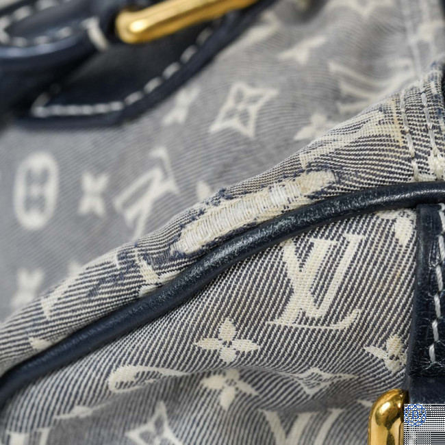 Speedy bandoulière handbag Louis Vuitton Black in Denim - Jeans - 28189733