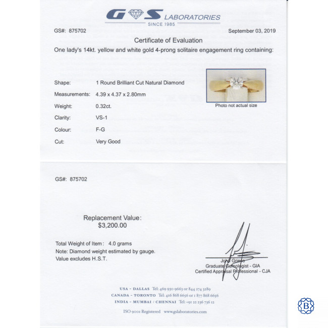 Gs diamond certification clearance