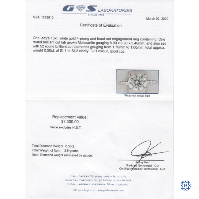 Gs diamond hotsell certification