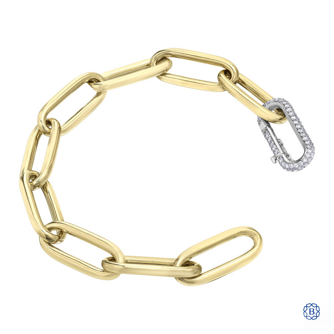 Pave diamond new arrivals link bracelet