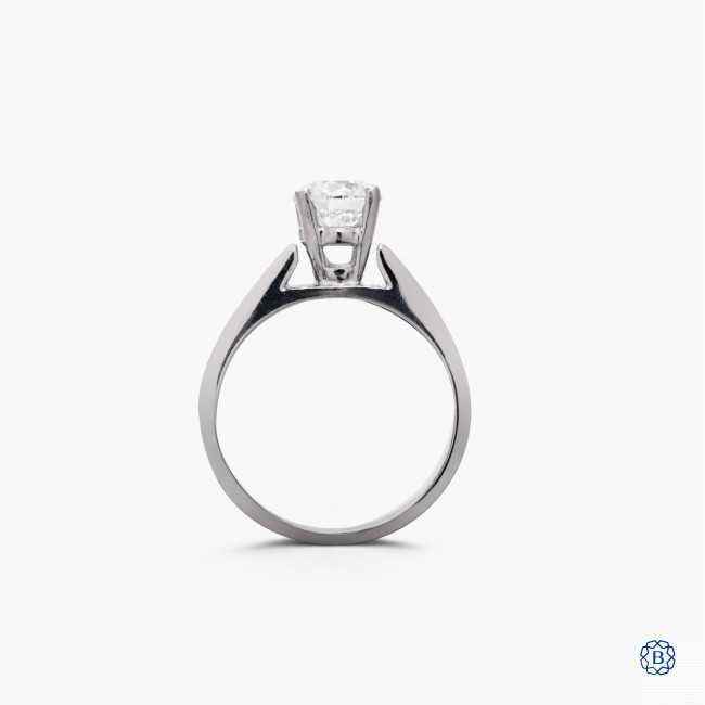 Platinum solitaire diamond rings top