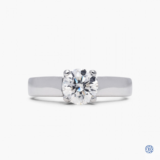 Platinum Solitaire Diamond Engagement Ring Barry s Jewellers