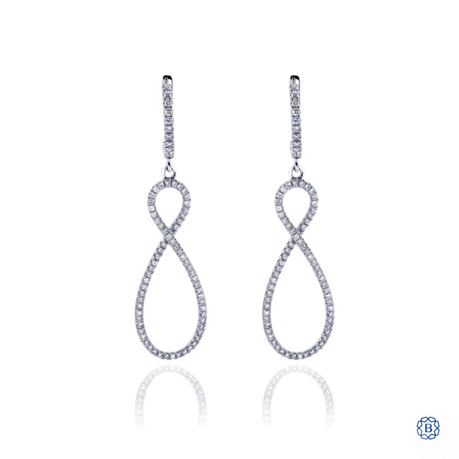 Gabriel Co. 14kt White Gold Diamond Drop Earrings Barry s