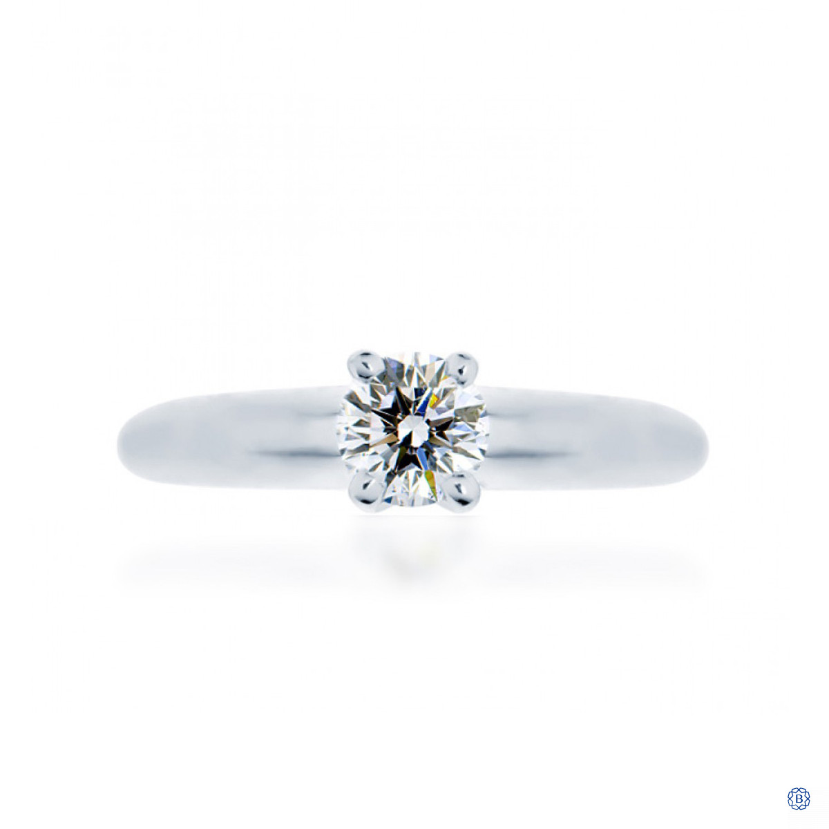 Maple Leaf Diamond Engagement Ring