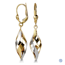 Bella 10kt two-tone earrings