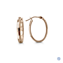 Bella 10kt Rose Gold Hoop Earrings