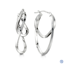 Bella 10kt White Gold Earrings