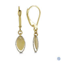 Bella 10kt two-tone gold earrings