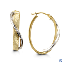 Bella 10kt two-tone Gold Earrings
