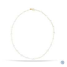 14kt Yellow Gold and Pearl Necklace