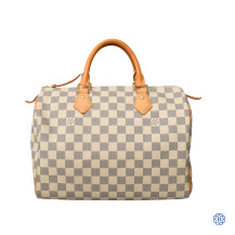 Louis Vuitton Speedy 30 Damier Azur Handbag