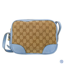 Gucci Monogram Mini Bree Canvas Messenger Bag