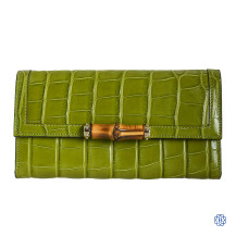Custom Gucci Bamboo Crocodile Wallet