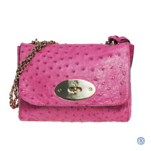 Mulberry Hot Pink Ostrich Leather Shoulder Bag