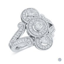 14kt White Gold and Diamond Ring