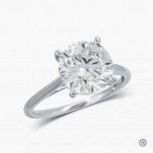 14k White Gold 3.01ct. Lab Created Diamond Engagement Ring