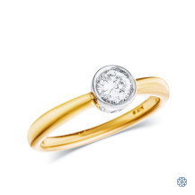 14kt Yellow and White Engagement Ring