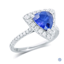 14kt White Gold Sapphire and Diamond Ring