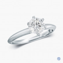 14k White Gold and 1.01ct Diamond Solitaire Engagement Ring