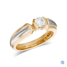 14kt White and Yellow Gold 0.38ct Diamond Engagement Ring