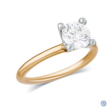 14kt Yellow and White Gold 1.22ct Lab Created Diamond Engagement Ring