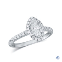14kt White Gold 0.90ct Diamond Engagement Ring