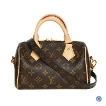 Louis Vuitton Monogram Speedy Bandouliere Hand Bag 