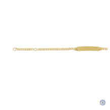 Baby Bella 10kt Gold Curb Link ID Bracelet