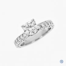 Tacori Clean Crescent platinum 1.01ct diamond engagement ring