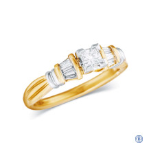 18kt Yellow Gold 0.25ct Solitaire Diamond Engagement Ring