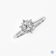 Hearts on Fire 18k white gold 0.30ct diamond engagement ring