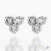 14k white gold diamond earrings