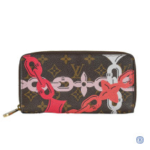  Louis Vuitton Limited Edition Rose Ballerina Poppy Zip Wallet