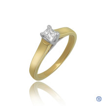 18kt Yellow Gold 0.34ct Solitaire Princess Diamond Engagement Ring