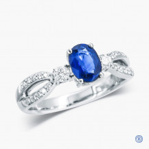 14kt White Gold Sapphire Ring