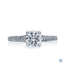 18kt White Gold Tacori Lady's 0.76ct Diamond Engagement Ring