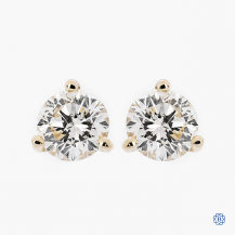 14k white gold 0.82ct diamond stud earrings