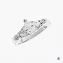 18k white gold 0.73ct diamond engagement ring