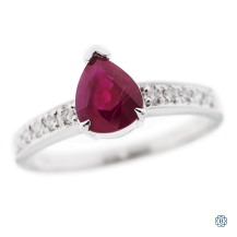 18kt White Gold Ruby Ring