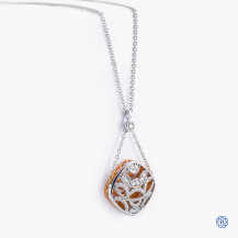 Tacori 18kt White and Rose Gold Diamond Necklace