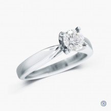 19k white gold 0.48ct diamond solitaire engagement ring