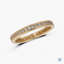 14k yellow gold 0.50ct diamond full eternity band