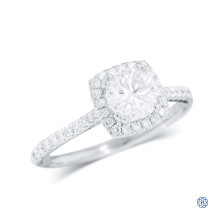 Gabriel & Co. Palladium Moissanite Engagement Ring