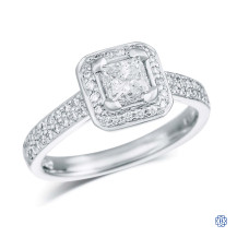 Scott Kay 19kt White Gold 0.74ct Diamond Engagement Ring