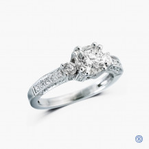 18k white gold1.17ct diamond engagement ring