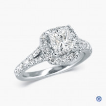 14kt white gold diamond engagement ring