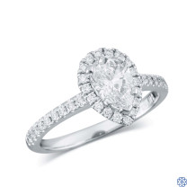 14kt White Gold 1.00ct Diamond Engagement Ring 