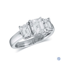 Platinum Three Stone Diamond Ring