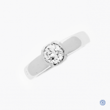 14k white gold 0.51ct diamond solitaire engagement ring