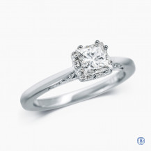 Tacori 18kt white gold and 0.70ct diamond engagement ring